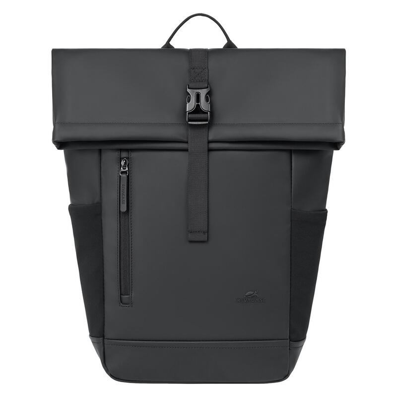 Rivacase 17L Eco Roll-Top Backpack - Black (7826)
