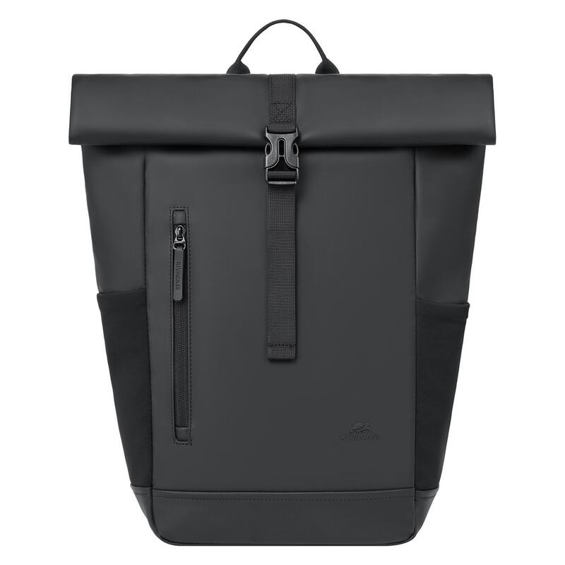 Rivacase 17L Eco Roll-Top Backpack - Black (7826)