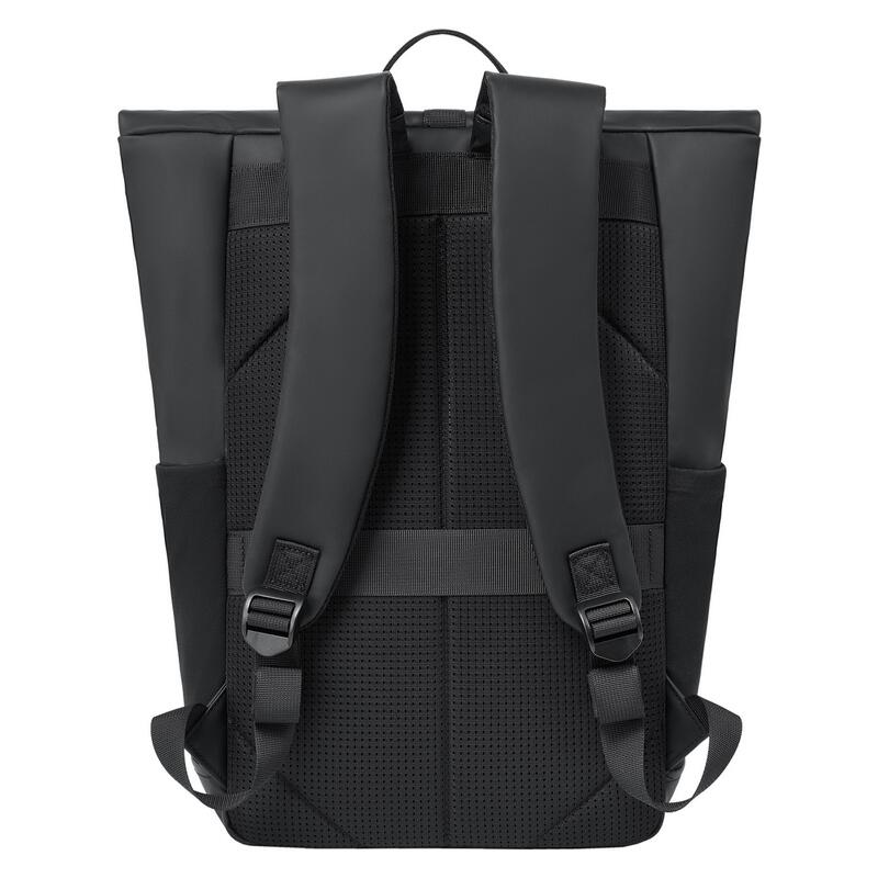 Rivacase 17L Eco Roll-Top Backpack - Black (7826)
