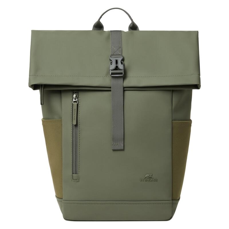 Rivacase 17L Eco Roll-Top Backpack - Olive (7826)