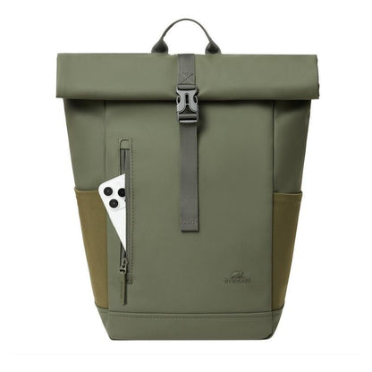 Rivacase 17L Eco Roll-Top Backpack - Olive (7826)