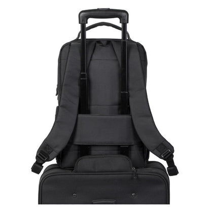 Rivacase 15.6" Central Water-Resistant Laptop Backpack - Black (8262)