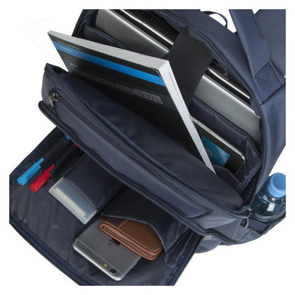 Rivacase 15.6" Central Water-Resistant Laptop Backpack - Blue (8262)