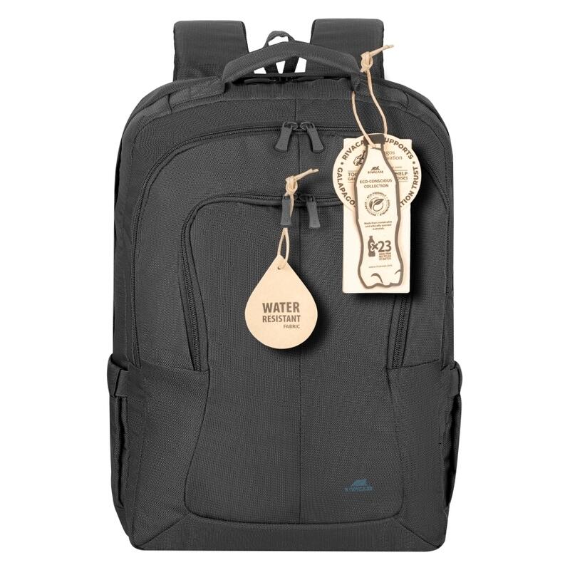 Rivacase 17.3" Eco Water-Resistant Laptop Backpack - Black (8460)