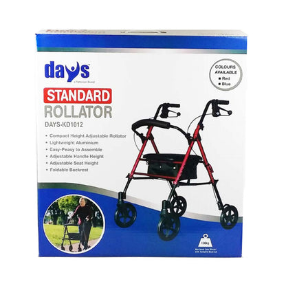 Days Standard Rollator - Red