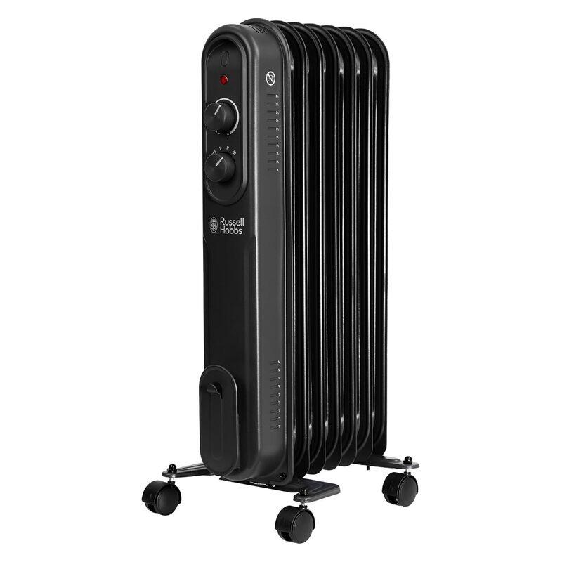 Russell Hobbs 7 Fin Portable Oil Heater - Matte Black