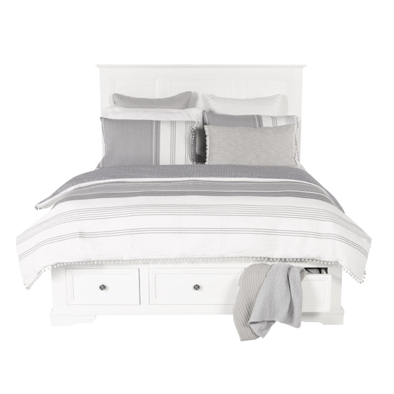 Sala 4 Piece King Bedroom Suite with Tallboy - White