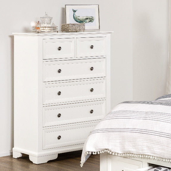 Sala 4 Piece King Bedroom Suite with Tallboy - White