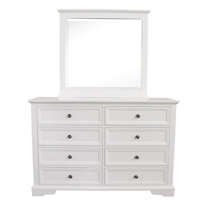 Sala 4 Piece Queen Bedroom Suite with Dresser and Mirror - White