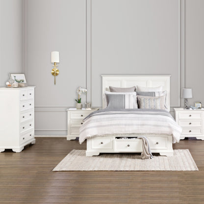 Sala 4 Piece Queen Bedroom Suite with Tallboy - White