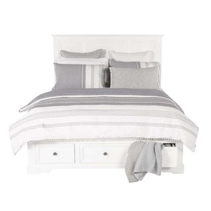 Sala 4 Piece Queen Bedroom Suite with Tallboy - White
