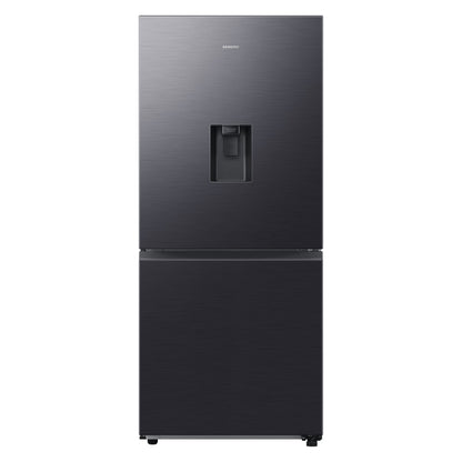 Samsung 458L Bottom Mount Fridge Freezer with Water Dispenser - Black