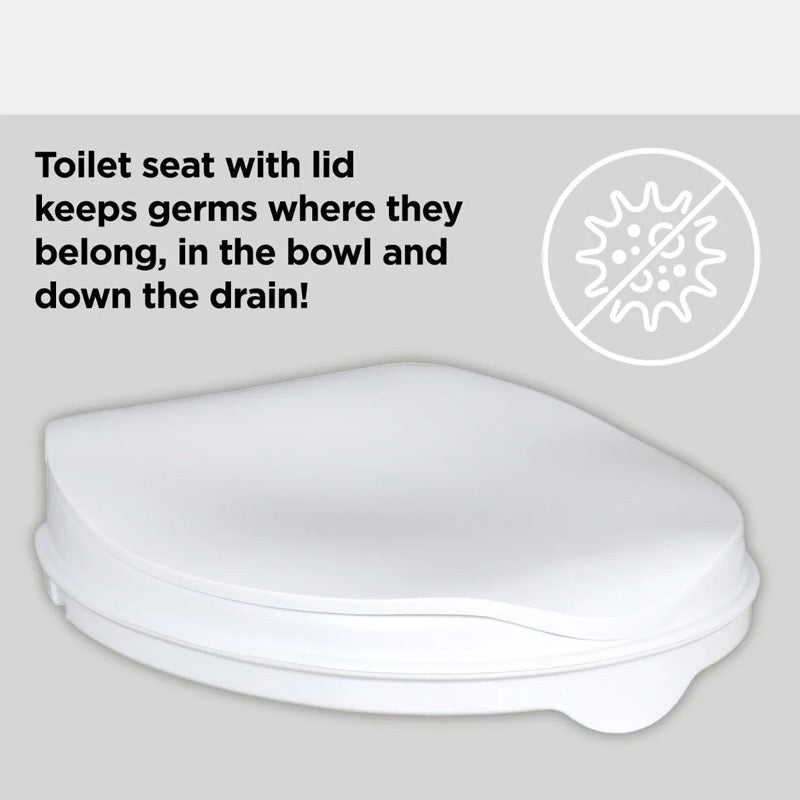 Homecraft Savannah 50mm Raised Toilet Seat with Lid