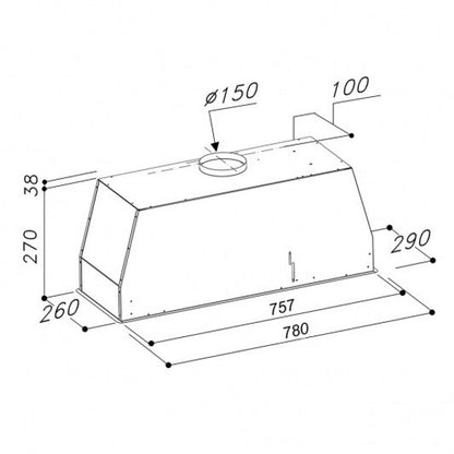 Sirius 78cm Undermount Rangehood