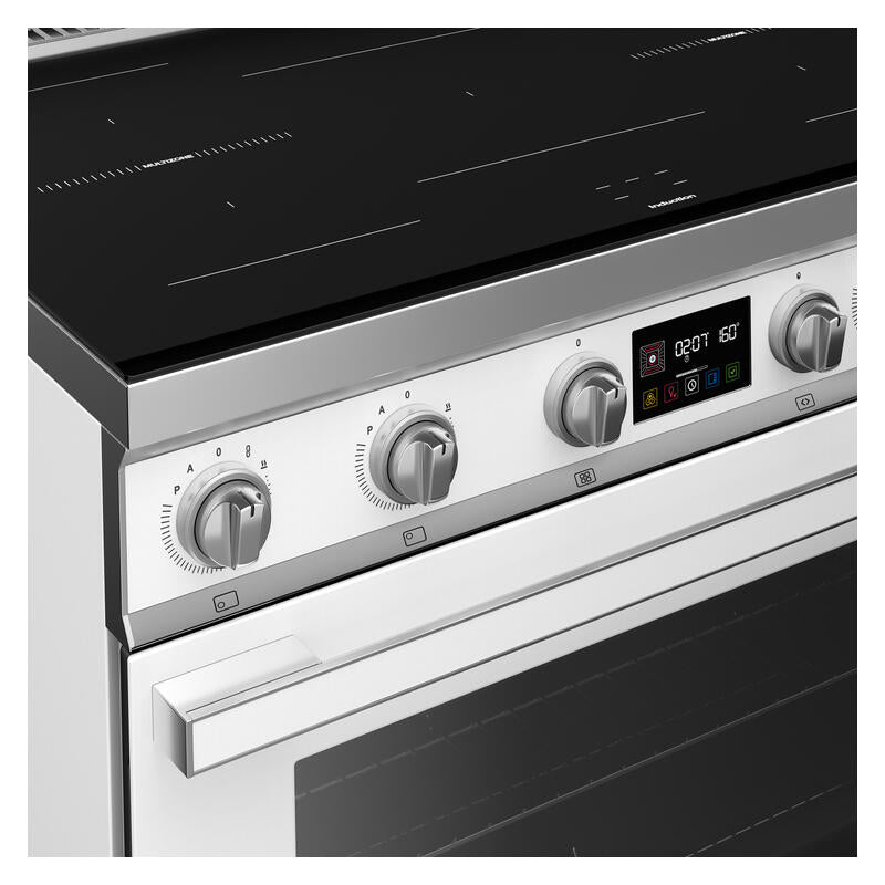 Smeg 90cm Portofino Induction Pyrolytic Freestanding Oven - White