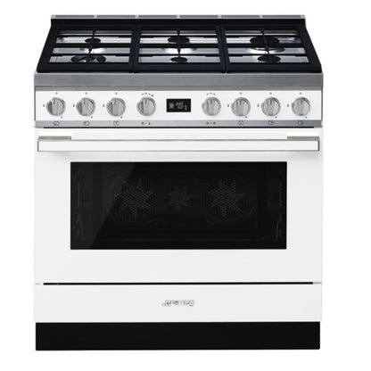 Smeg Portofino 90cm Pyrolytic Cooker - White
