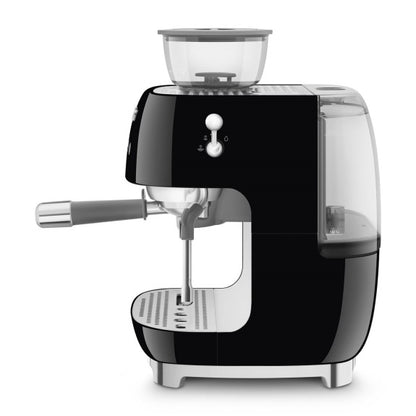 Smeg 50's Style Manual Coffee Machine - Black