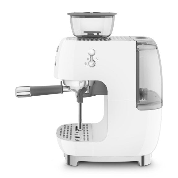 Smeg 50's Style Manual Coffee Machine - White
