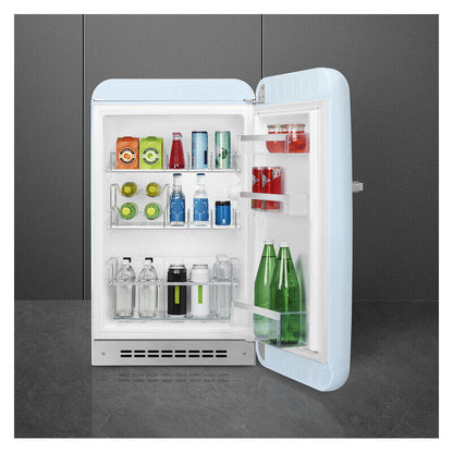 Smeg 135L RH Bar Fridge - Pastel Blue (50's Style Retro)