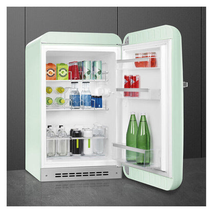 Smeg 135L RH Bar Fridge - Pastel Green (50's Style Retro)