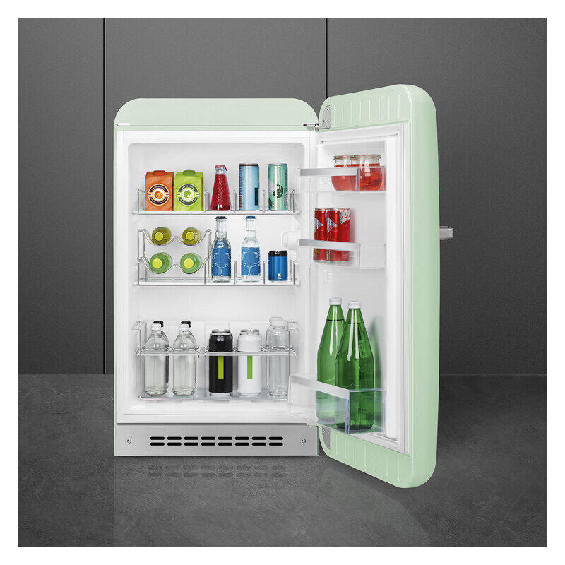 Smeg 135L RH Bar Fridge - Pastel Green (50's Style Retro)