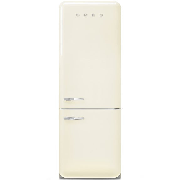 Smeg 481L Retro Style Bottom Mount Fridge Freezer - Cream