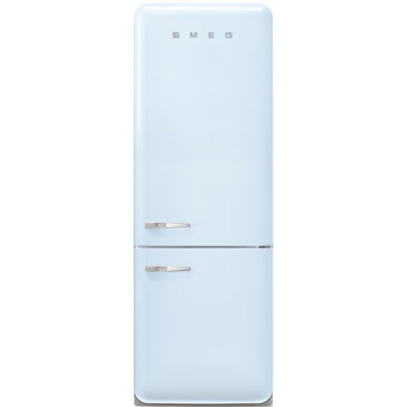 Smeg 481L Retro Style Bottom Mount Fridge Freezer - Pastel Blue