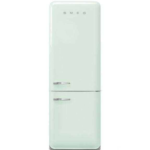 Smeg 481L Retro Style Bottom Mount Fridge Freezer - Pastel Green