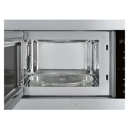 Smeg 25L Classic Built-In Microwave with Grill - Stainless Steel
