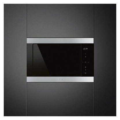 Smeg 25L Classic Built-In Microwave with Grill - Stainless Steel