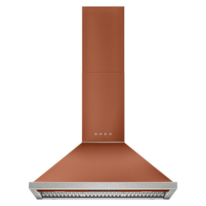 Smeg 90cm Portofino Canopy Rangehood - Amber Clay