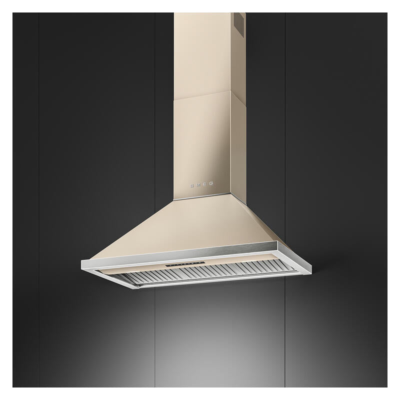 Smeg 90cm Portofino Canopy Rangehood - Moonlight