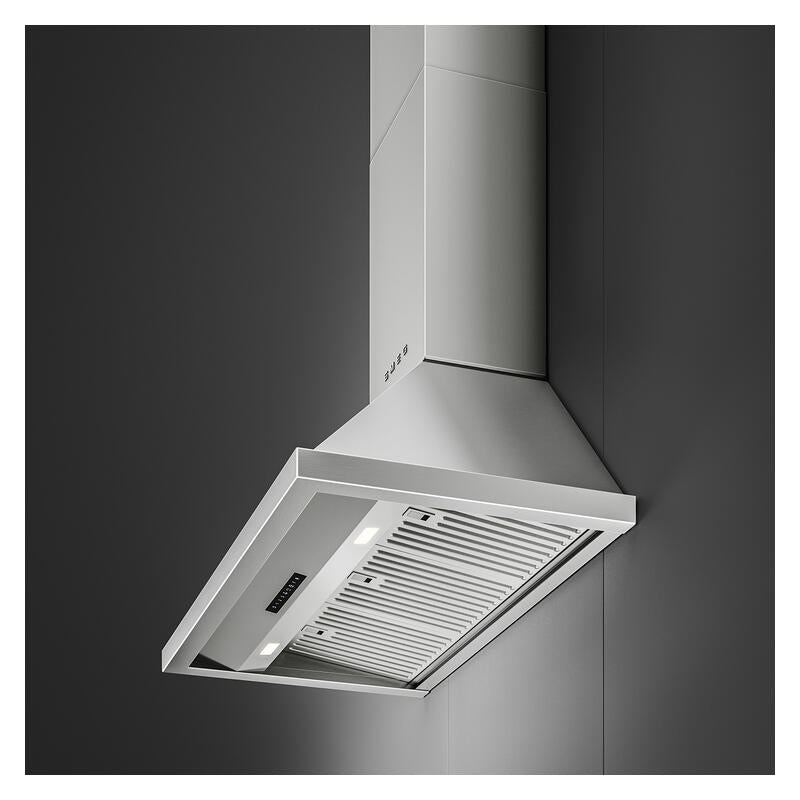 Smeg 90cm Portofino Canopy Rangehood - Stainless Steel