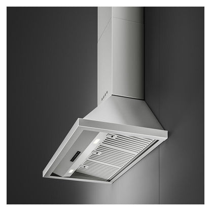 Smeg 90cm Portofino Canopy Rangehood - Stainless Steel