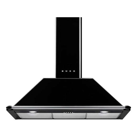 Smeg Victoria 90cm Canopy Rangehood - Black