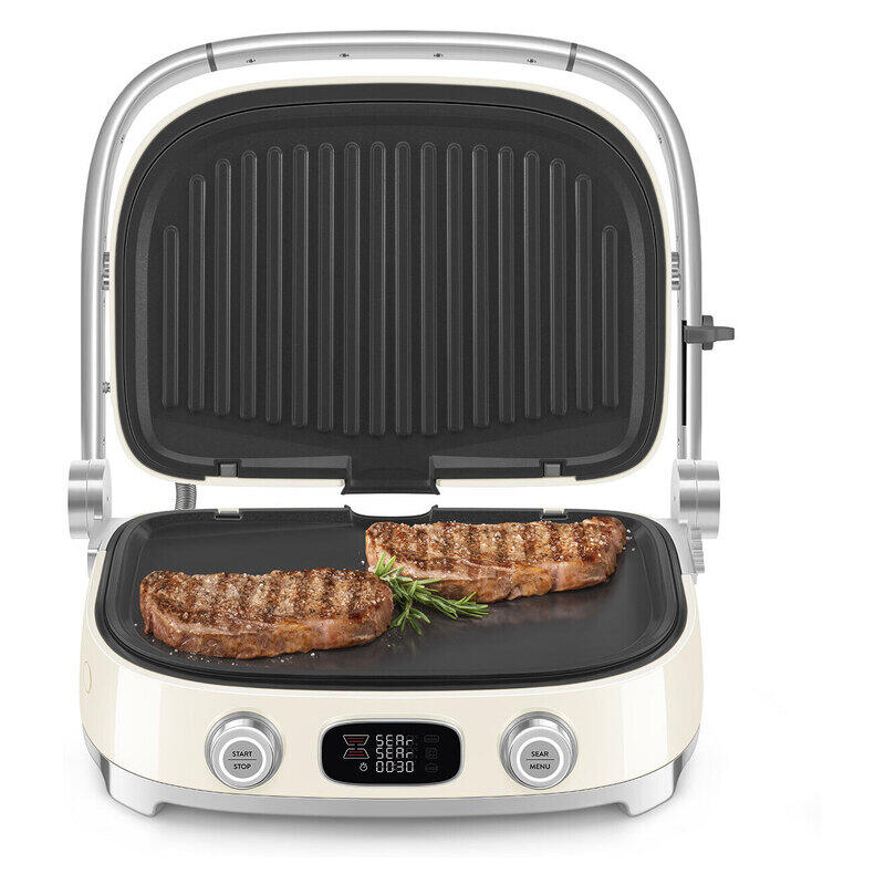 Smeg 50's Style Multigrill & Sandwhich Press - Cream