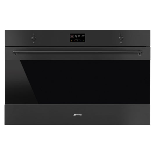 Smeg 90cm Classic Pyrolytic Oven Matte Black
