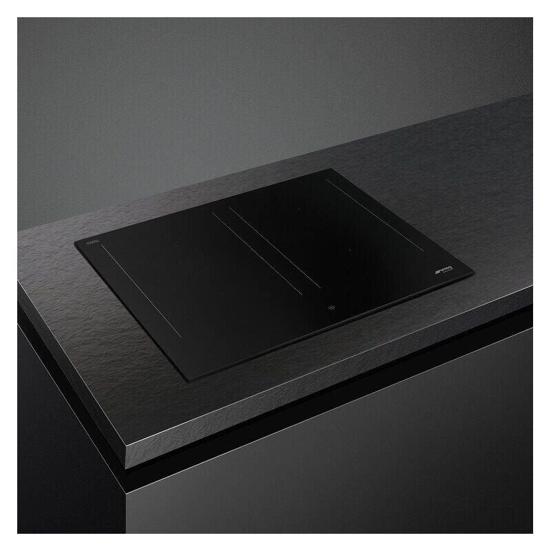 Smeg 60cm 4-Zone Induction Cooktop with Flexible Zones - Matte Black (Classic Aesthetic)