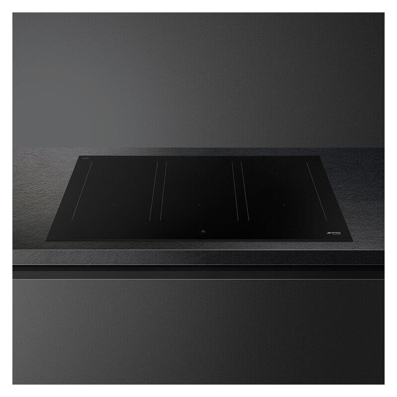 Smeg 90cm 6-Zone Induction Cooktop with Flexible Zones - Matte Black (Classic Aesthetic)