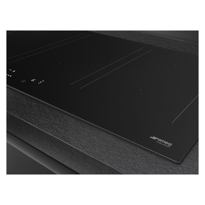 Smeg 90cm 6-Zone Induction Cooktop with Flexible Zones - Matte Black (Classic Aesthetic)