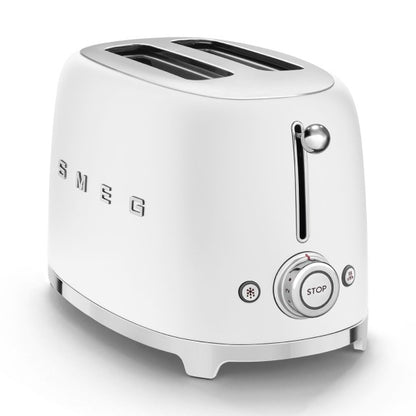 Smeg Retro Style 2 Slice Toaster - Matte White