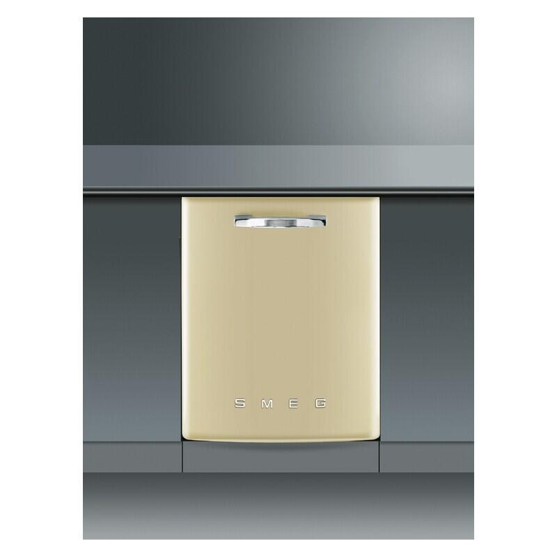 Smeg 14 Place Setting Built-In Dishwasher - Cream (Retro Design)