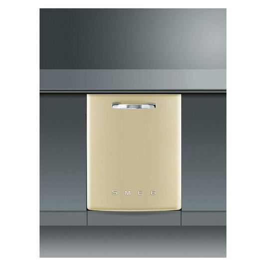Smeg 14 Place Setting Built-In Dishwasher - Cream (Retro Design)