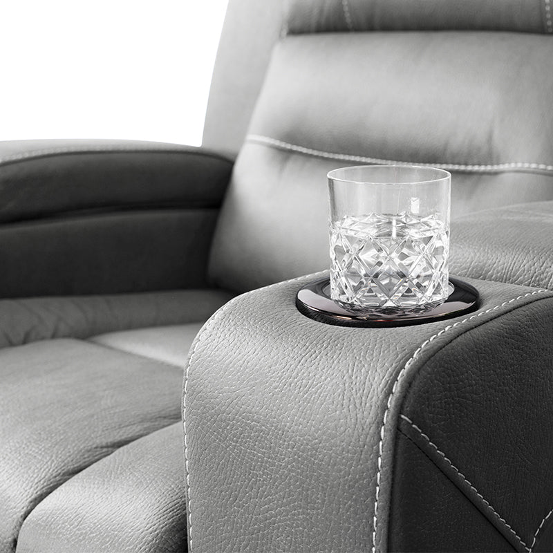 Spielberg Electric Recliner Fabric Armchair - Ash