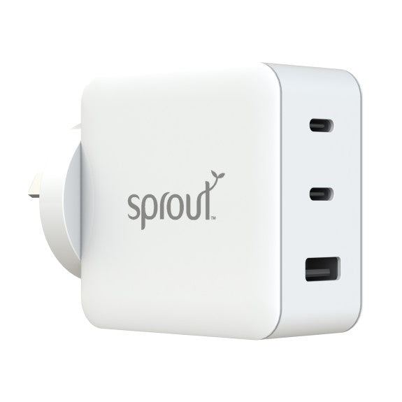 Sprout 3in1 Gan Power Adapter 65W - White