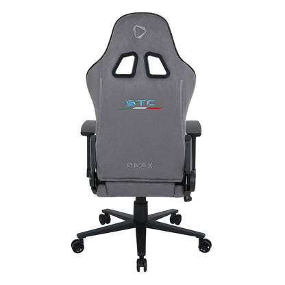 ONEX STC 25Years Limited Ed. Alcantara Gaming Chair -  Volcanic Ash Grey/Black