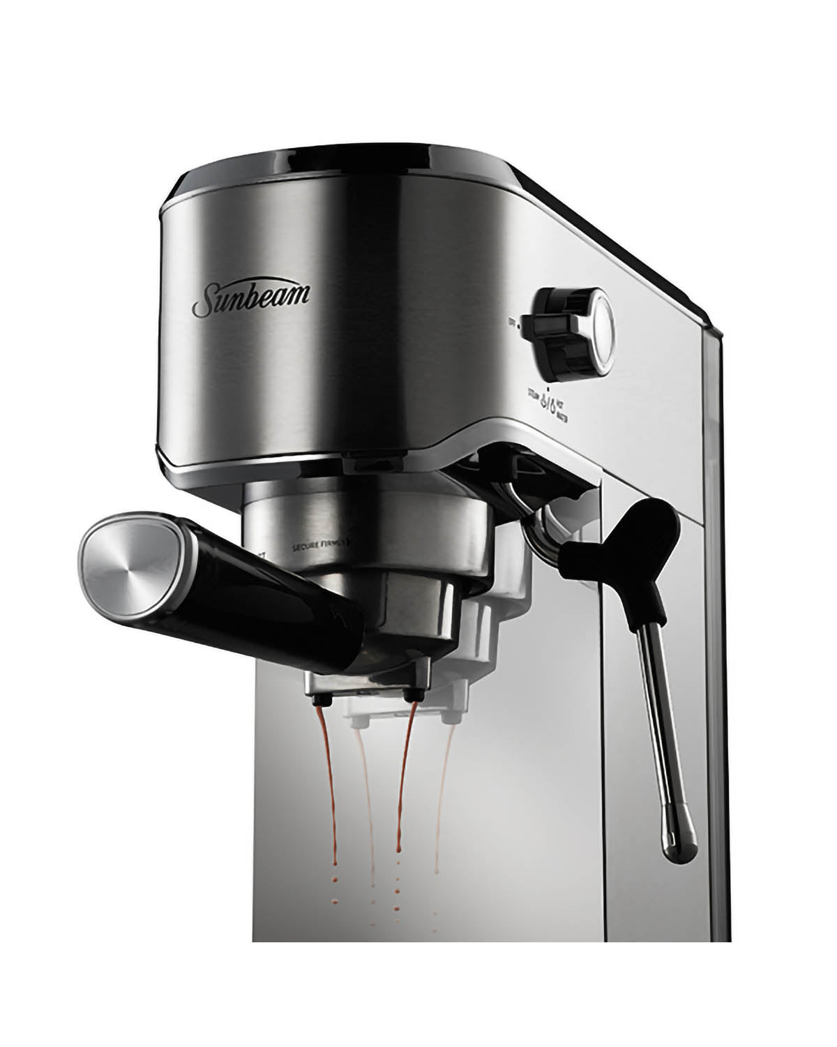 Sunbeam Compact Barista Manual Coffee Machine - Stainless Steel