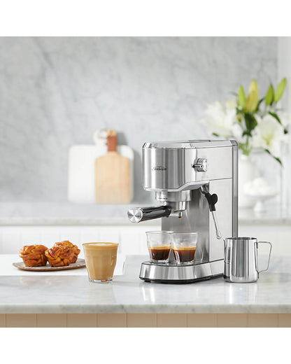 Sunbeam Compact Barista Manual Coffee Machine - Stainless Steel