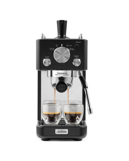 Sunbeam Origins Slimline Manual Coffee Machine - Black