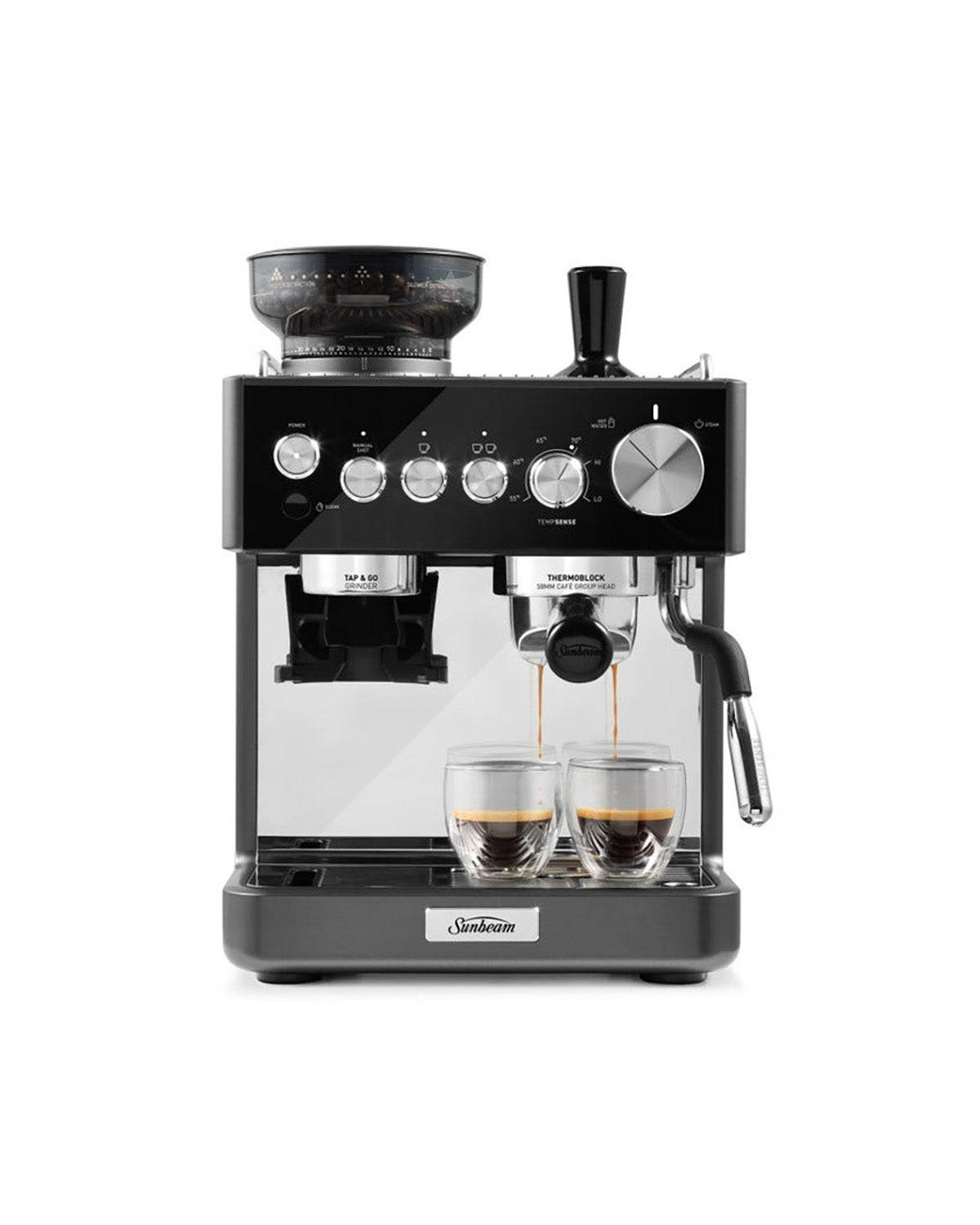 Sunbeam Origins Sense Espresso Manual Coffee Machine - Black